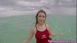 Teen lifeguard jizz cash