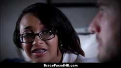 Thick Black Teen Schoolgirl With Braces Emori Pleezer Fucked By White Guy From School Who She Was Tutoring
